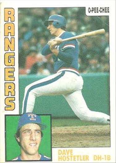 1984 O-Pee-Chee Baseball Cards 062      Dave Hostetler